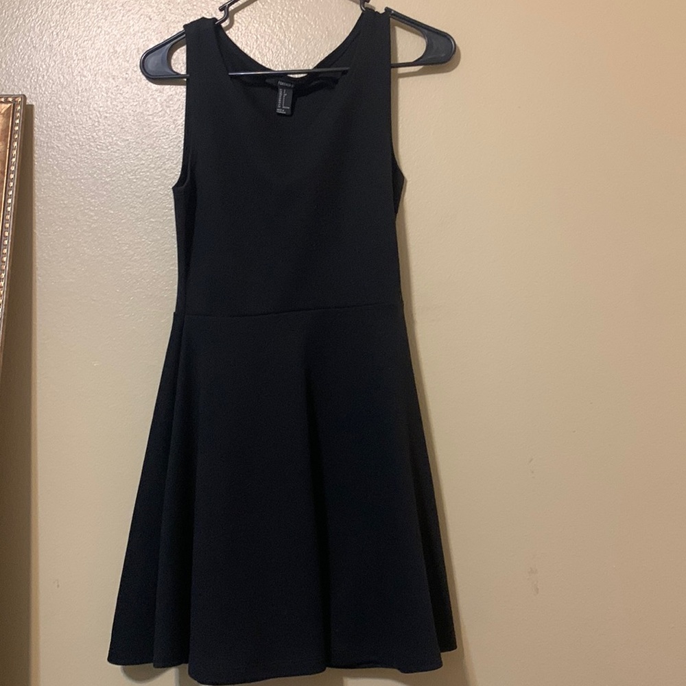 Black skater dress